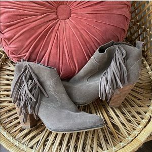 Steve Madden Fringe Booties